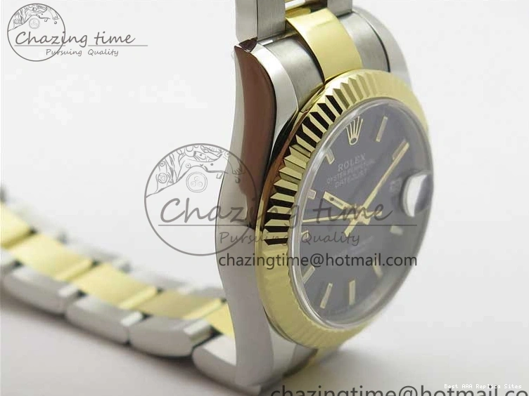 Best AAA Replica Sites Sticks YG BP Edition Black WaterResistant Bracelet Datejust on 278273 2718 SS Best Markers Dial Maker YG 31mm SS Oyster 0112